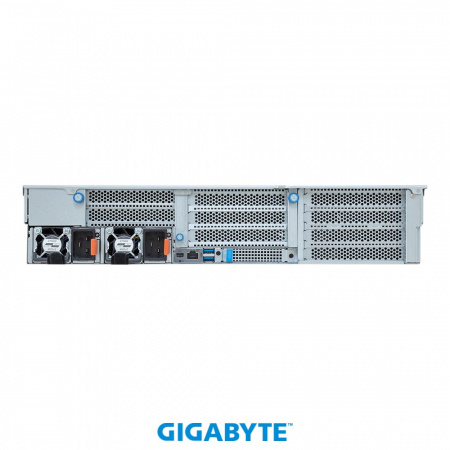 GigaByte R283-ZF1-AAL1 / 2U / 2*LGA6096 (SP5) up to 500W / no RAM (up to 24*RAM) / no HDD (up to 4*2.5" NVME + 4*2.5"SAS/SATA/NVME + 8*2.5" SAS/SATA) / 1*OCP 3.0 / 4*FHFL PCIe Gen5 x16 slots for GPUs + 1*FHHL PCIe Gen5 x16 slot / 2*2700W / Rail (id 39079)