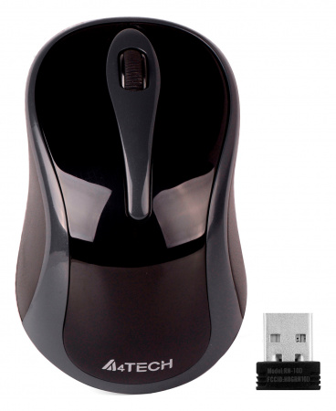 Мышь A4Tech G3-280A серый/черный оптическая 1200dpi беспров. USB 3but (id 39667)