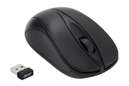 Мышь Acer OMR131 черный оптическая (1000dpi) беспроводная USB для ноутбука (2but) (id 27217)