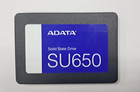 Твердотельный накопитель ADATA SSD SU650, 960GB, 2.5" 7mm, SATA3, 3D TLC, R/W 520/450MB/s, IOPs 40 000/75 000, TBW 560, DWPD 0.5 (OEM) (id 40250)