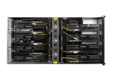 Серверная платформа Gooxi SY8108G-D12R-G4 8U-8GPU platform based on Gen4/5th with direct backplane, standard : 2* NVMe+ 8* SATA, TDP=350W, 32* DDR5 slots, support 13* PCle.slots:8* PCle5.0x16 GPU slots +1* PCle5.0x16 slts +1* PCle5.0x8 slots +1* PCle4.0x