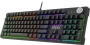 Keyboard MSI FORGE GK320, Wired, mechanical red switches, hot-swapp, magnetic cover, volume scroll wheel,  multi-colour LED backlighting, Black (id 53988)