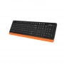 Клавиатура + мышь A4Tech Fstyler FG1010 клав:черный/оранжевый мышь:черный/оранжевый USB беспроводная Multimedia (FG1010 ORANGE) (id 39185)