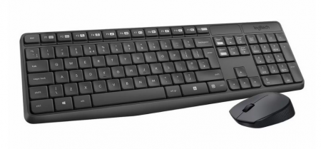 Беспроводной комплект Logitech Wireless Desktop MK235 Grey Retail (920-007948) (id 2184)