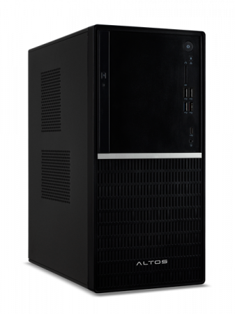 Компьютер Altos P10 F10 SE Tower / Intel Core Ultra 7 265 / 32GB DDR5 / 512GB NVMe SSD / NVIDIA RTX A1000 8GB (4*mDP) / LAN / NoOS / 750W / (USB) KB&M / Black / 3Y (id 58768)