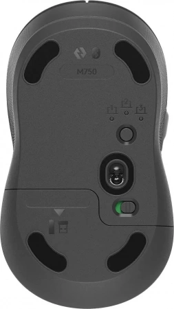 Мышь Logitech M750 графитовый оптическая (4000dpi) беспроводная BT/Radio USB (5but) (id 39229)