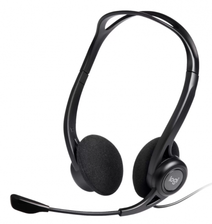 Гарнитура Logitech Headset PC 960 Stereo (20-20000Hz, mic, volume control, USB, 2.4m) (981-000100) (id 2656)