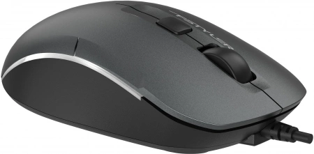 Мышь A4Tech Fstyler FM26 серый/черный оптическая 1600dpi USB для ноутбука 4but (FM26 USB (SMOKY GREY)) (id 39985)