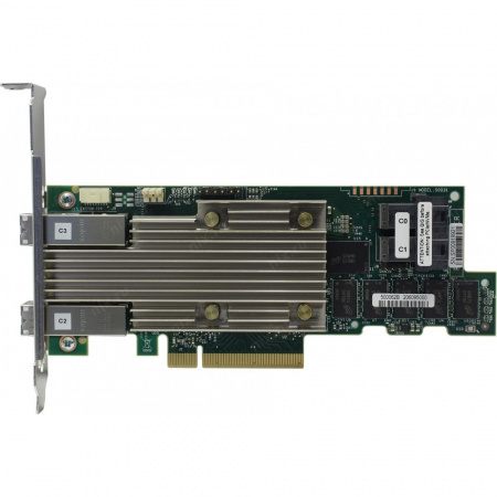 RAID-контроллер Broadcom 9480-8i8e SGL (05-50031-00) PCIe 3.1 x8 LP, SAS/SATA/NVMe, RAID 0,1,5,6,10,50,60, 16port(2 * int SFF8643 + 2 * ext SFF8644), 4GB Cache, 3516ROC RTL (id 38358)