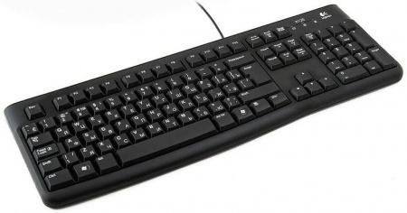 Клавиатура Logitech Keyboard K120 (USB, waterproof, low profile) OEM (920-002522) (id 2956)