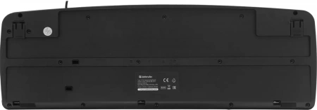 Defender Клавиатура проводная Office HB-910 RU, черный, полноразмерная. (id 54818)