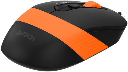 Мышь A4Tech Fstyler FM10S черный/оранжевый оптическая 1600dpi silent USB 3but (FM10S USB ORANGE) (id 39443)