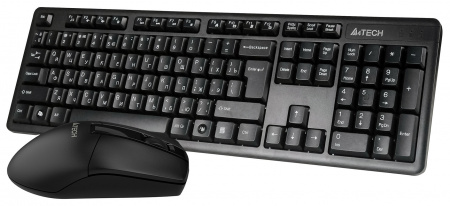 Клавиатура + мышь A4Tech 3330N клав:черный мышь:черный USB беспроводная Multimedia (id 39170)