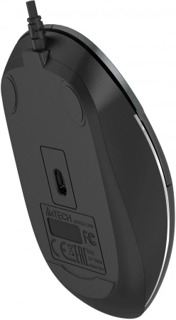 Мышь A4Tech Fstyler FM26 серый/черный оптическая 1600dpi USB для ноутбука 4but (FM26 USB (SMOKY GREY)) (id 39985)