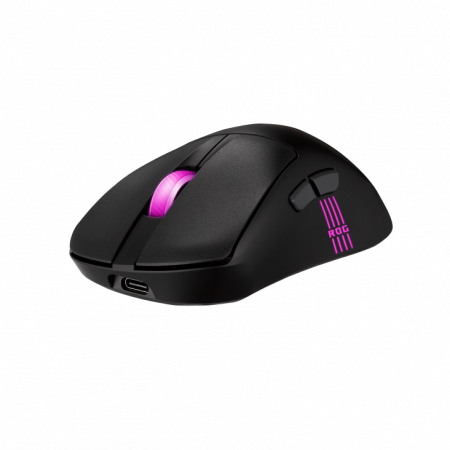 Мышь ASUS ROG KERIS II ORIGIN, 54g, Wired, 2.4GHz RF, Bluetooth 5.1, 42K DPI sensor, 5 Programmable Buttons, Black (id 37173)