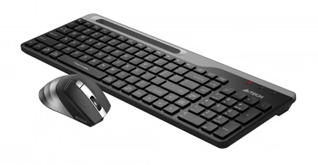 Клавиатура + мышь A4Tech Fstyler FB2535C клав:черный/серый мышь:черный/серый USB беспроводная Bluetooth/Радио slim (FB2535C SMOKY GREY) (id 39182)