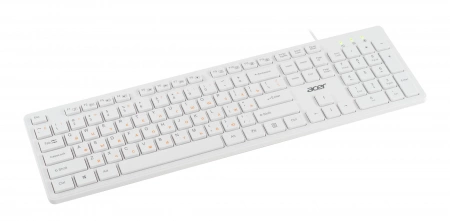 Клавиатура Acer OKW123 белый USB (ZL.KBDEE.00D) (id 27204)
