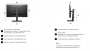 Монитор Dell 23.8" E2425HSM черный IPS LED 5ms 16:9 HDMI матовая HAS Piv 1000:1 250cd 178гр/178гр 1920x1080 100Hz VGA DP FHD (id 41498)