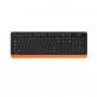 Клавиатура + мышь A4Tech Fstyler FG1010 клав:черный/оранжевый мышь:черный/оранжевый USB беспроводная Multimedia (FG1010 ORANGE) (id 39185)