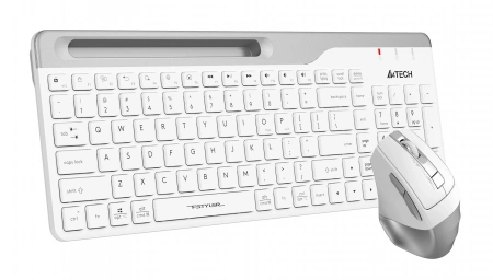 Клавиатура + мышь A4Tech Fstyler FB2535C клав:белый/серый мышь:белый/серый USB беспроводная Bluetooth/Радио slim (FB2535C ICY WHITE) (id 39181)