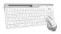 Клавиатура + мышь A4Tech Fstyler FB2535C клав:белый/серый мышь:белый/серый USB беспроводная Bluetooth/Радио slim (FB2535C ICY WHITE) (id 39181)