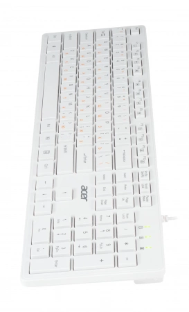 Клавиатура Acer OKW123 белый USB (ZL.KBDEE.00D) (id 27204)