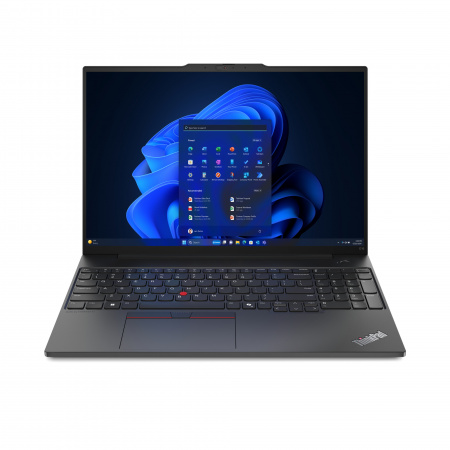 Ноутбук Lenovo ThinkPad E16 G2 Intel Core Ultra 5 125U / 32GB DDR5 / 512GB SSD / 16" WUXGA (1920x1200) IPS, 300 nits, Anti-glare / Intel Graphics / Fingerprint / Thunderbolt 4 / LAN / WiFi / BT / Cam / 47Wh / 65W / BacklitKB / NoOS / Black / 1Y (id 55905)