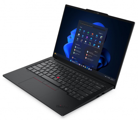 Ноутбук Lenovo ThinkPad E14 Gen 7 Intel Core 7 240H / 16GB DDR5 / 512GB SSD M.2 NVMe / 14" WUXGA (1920x1200) IPS, Anti-Glare, 300nits / Intel Graphics / Fingerprint / LAN / WiFi / BT / CAM FHD / 48Whr / 65W ext / BacklitKB / NoOS / Black / 1Y (id 41371)