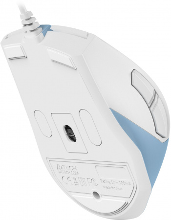 Мышь A4Tech Fstyler FM45S Air голубой/белый оптическая 2400dpi silent USB 7but (FM45S AIR USB (LCY BLUE)) (id 39942)