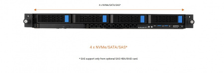 Серверная платформа ASUS RS700A-E12-RS4U 2*LGA6096 SP5 up to 400W / 24*RDIMM DDR5 / 4*3.5" SAS/SATA/NVMe / 2*FHHL Gen5 x16 / IPMI 2.0 / 2*OCP 3.0 x16 Gen5 / MiniDP / 2*1GbE / 2*USB 3.0 / 2*2000W PSU (id 58723)