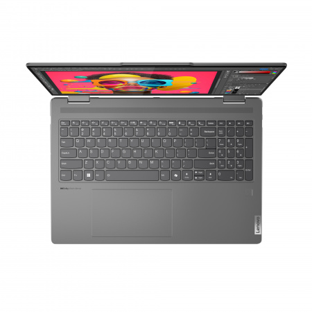 Ноутбук Lenovo Yoga 7 2-in-1 16IML9 Intel Core Ultra 7 155U / 16GB LPDDR5x / 1TB SSD / 16" (1920x1200) IPS Touch, 300nits, Glossy, Dolby Vision / Intel Graphics / 2*TB4 / WiFi / BT / CAM / 71Wh / 65W / BacklitKB / Win 11 Home / Storm Grey / 1Y (id 41513)