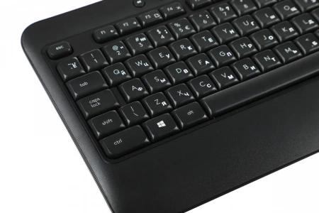 Клавиатура + мышь Logitech MK540 Advance клав:черный мышь:черный USB беспроводная slim Multimedia (920-008691) (id 24211)
