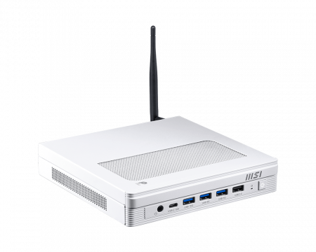 Неттоп MSI Pro DP10 A14MG-011XRU / Intel Core i5-14400 / 16GB DDR5 / 512GB SSD / Intel UHD Graphics 730 (HDMI+DP) / 2x LAN / WiFi / BT / NoOS / 120W ext / White / 1Y (9S6-B21012-011) (id 57169)