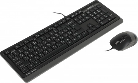 Клавиатура + мышь A4Tech Fstyler F1010 клав:черный/серый мышь:черный/серый USB Multimedia (F1010 GREY) (id 39175)