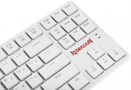 Redragon Механическая клавиатура Anubis RU,RGB,белый,BT+2.4G,тонкая (id 54843)