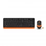Клавиатура + мышь A4Tech Fstyler FG1010 клав:черный/оранжевый мышь:черный/оранжевый USB беспроводная Multimedia (FG1010 ORANGE) (id 39185)