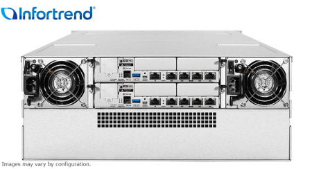 Система хранения данных Infortrend EonStor DS 4000 Gen2 4U/24bay Dual controller 2x12Gb/s SAS,8x1G iSCSI+4x host board, 2x4GB, 2x(PSU+FAN), 2x(SuperCap.+Flash module),1xRM kit (ESDS 4024R2C-C)(repl DS4024R2C000C-8U32) (id 34362)