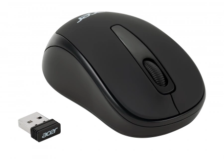 Мышь Acer OMR133 черный оптическая (1000dpi) беспроводная USB для ноутбука (2but) (id 27523)