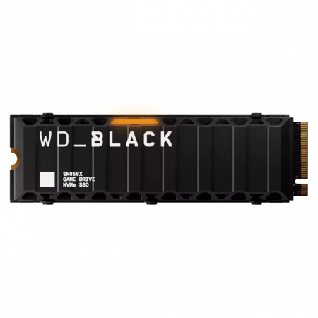 Твердотельный диск 4TB WD Black SN850X , M.2 2280, PCI-E 4x4, [R/W - 7300/6300 MB/s] TLC 3D NAND With Heatsink (id 41078)