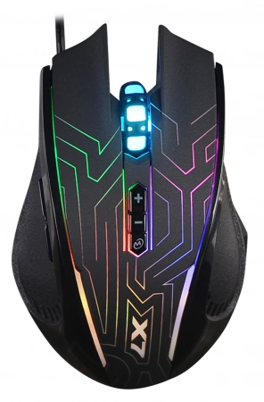 Мышь A4Tech X87 черный оптическая 2400dpi USB 8but (X87 (MAZE)) (id 39320)