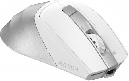 Мышь A4Tech Fstyler FG45CS Air белый/серебристый оптическая 2000dpi silent беспров. USB для ноутбука 7but (FG45CS AIR USB (SILVER WHITE)) (id 40001)