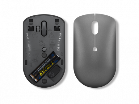 Мышь Lenovo 540 USB-C Wireless Compact темно-серый оптическая 2400dpi беспров. BT/Radio USB (GY51D20867) (id 39213)