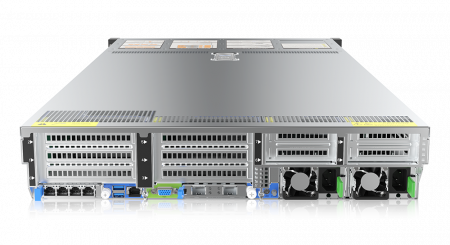 Серверная платформа/ Gooxi SL201-D12R-G4 2u 12bay server platform with direct bp,based on rapid sapphire 2xPCIe 5.0x16, 4xPCIe 5.0x8 4x 2.5" rear NVMe 2x CPU cooler 350W 1300W 1+1 EU power cables rail kits (id 55637)