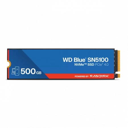 Твердотельный диск 500GB WD Blue SN5100, NVMe, M.2 2280, PCI-E 4x4 [R/W - 6600/5600 MB/s] (id 40009)