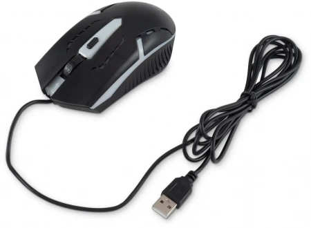 Мышь Оклик 398G черный оптическая 2400dpi USB для ноутбука 4but (1431665) (id 56246)