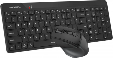 Клавиатура + мышь A4Tech Fstyler FG2400 Air2 клав:черный мышь:черный USB беспроводная slim (FG2400 AIR2 BLACK) (id 39191)