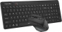 Клавиатура + мышь A4Tech Fstyler FG2400 Air2 клав:черный мышь:черный USB беспроводная slim (FG2400 AIR2 BLACK) (id 39191)