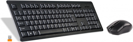 Клавиатура + мышь A4Tech V-Track 4200N клав:черный мышь:черный USB беспроводная Multimedia (id 39203)