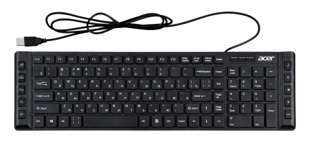Клавиатура Acer OKW010 черный USB slim Multimedia (ZL.KBDEE.002) (id 29121)