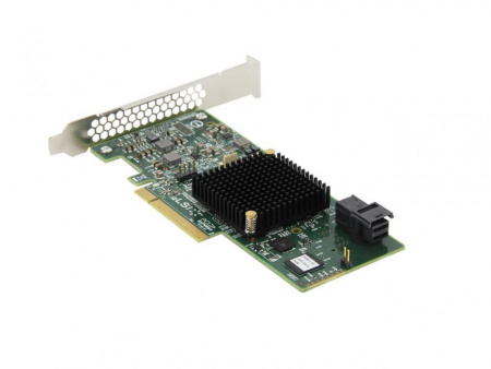 RAID-контроллер Broadcom 9341-4i SGL (LSI00419 / 05-26105-00(M)  PCIe 3.0 x8 LP, SAS/SATA 12G, RAID 0,1,5,10,50, 4port(1*int SFF8643), 3008ROC (id 48114)